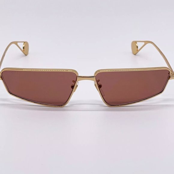 Sale! New Gucci Women\'s 63mm Brown and Gold Sunglasses! main image 5